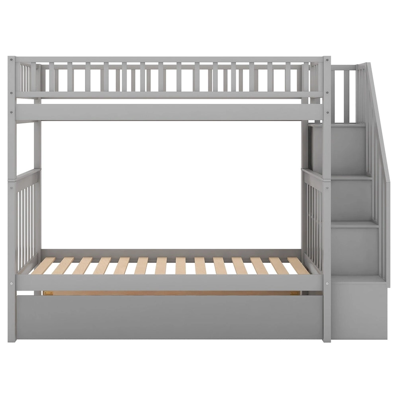 Bunk Bed with Trundle and Storage