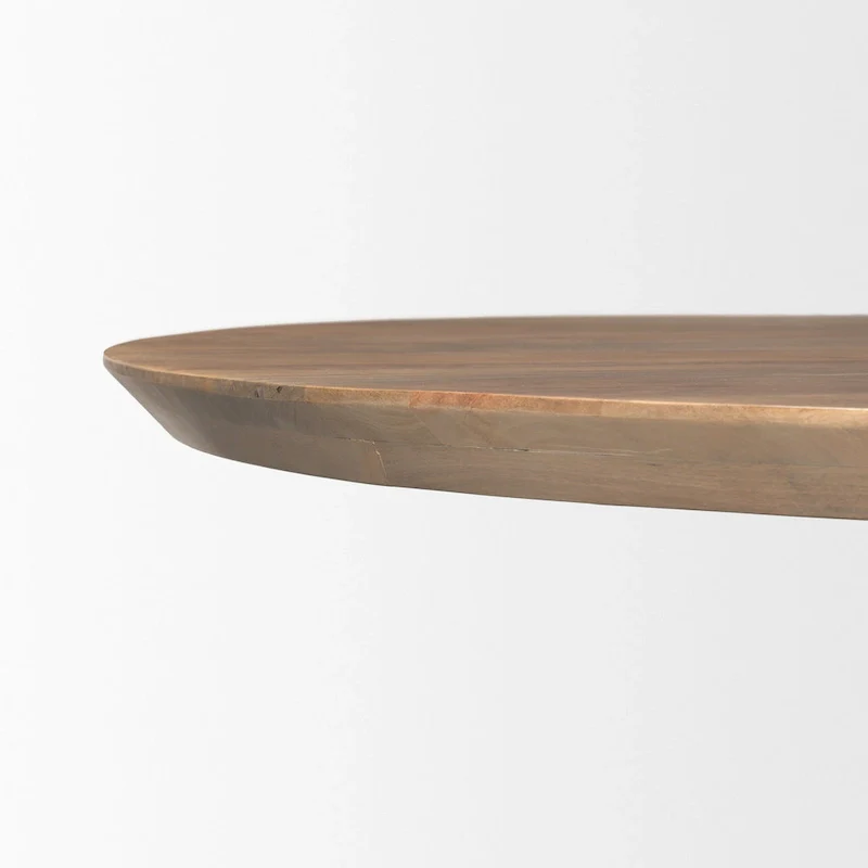 60 Light Brown Wood Dining Table - 60.0L x 60.0W x 30.0H