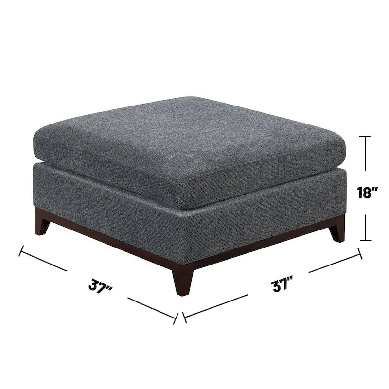 6 Piece Chenille Modular Sofa Set