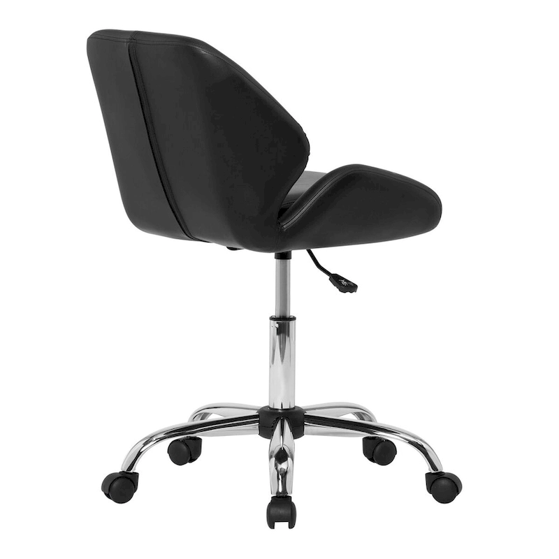 Calico Designs Black Pearl Faux Leather Adjustable Office Chair