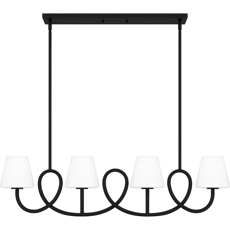 Atkins 4-Light Matte Black Island Light