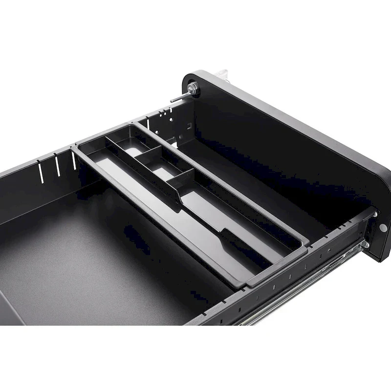 3 Drawer Mobile File Cabinet,Versatile Cabinet,5 Wheel Design Anti-Tilting Cold Rolled Steel Waterproof Moisture-Proof Black