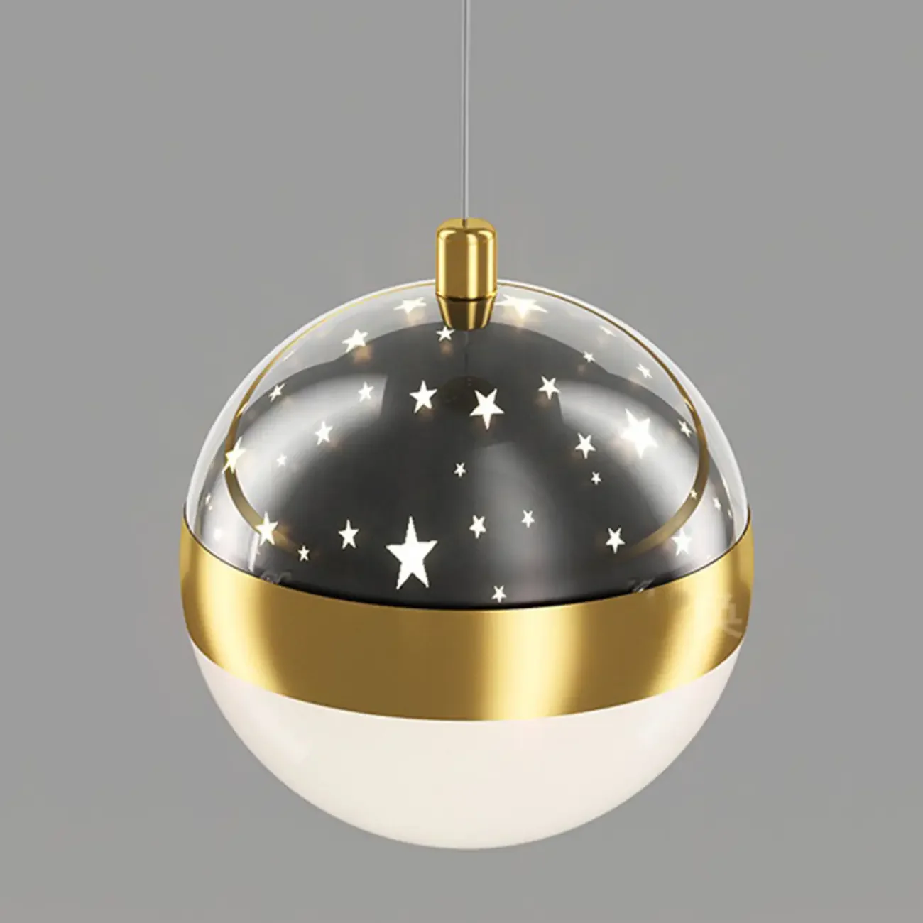 Circle Modern LED Starry Projection Chandelier