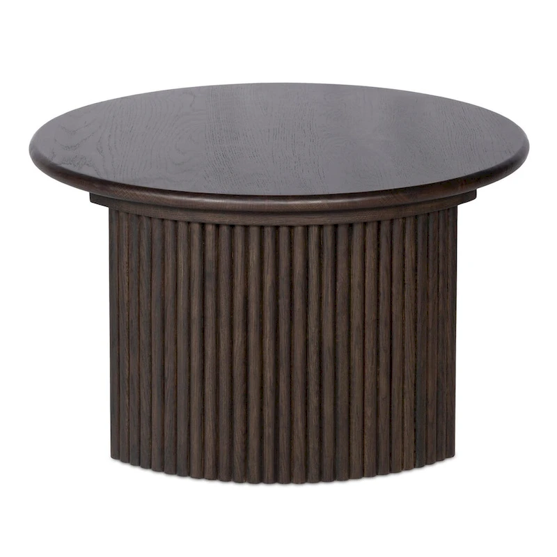 NADAAL STUDIOS Pence, Small Oval Coffee Table, Dark Brown