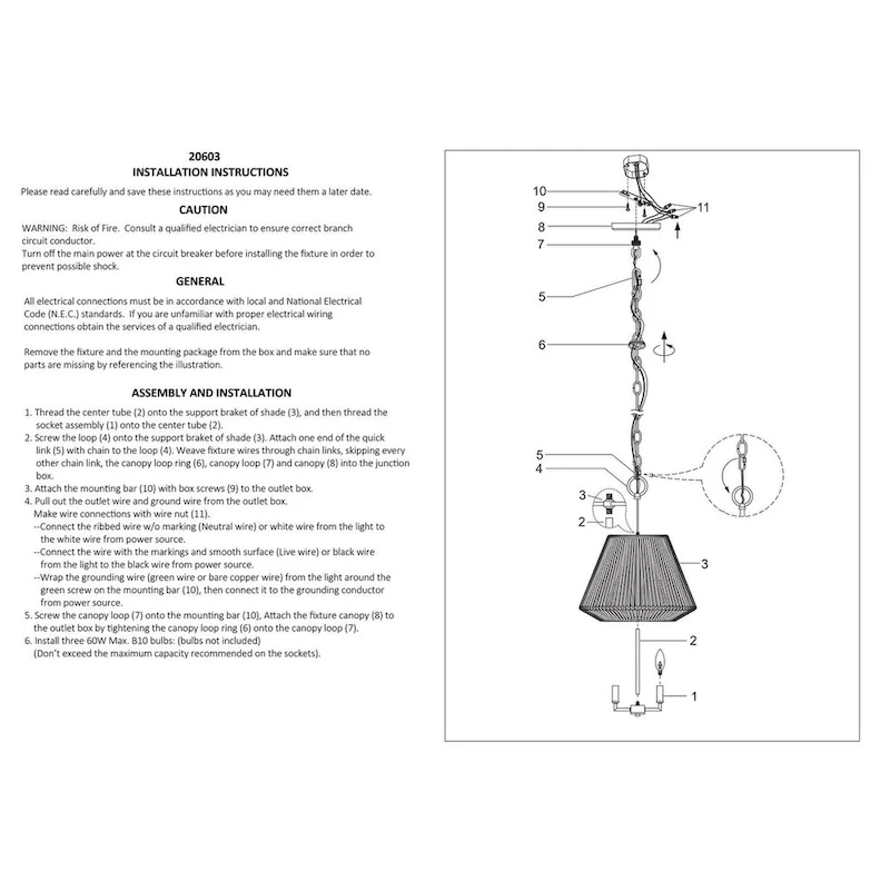 Millennium Lighting Sterling 3 Light Pendant Fixture