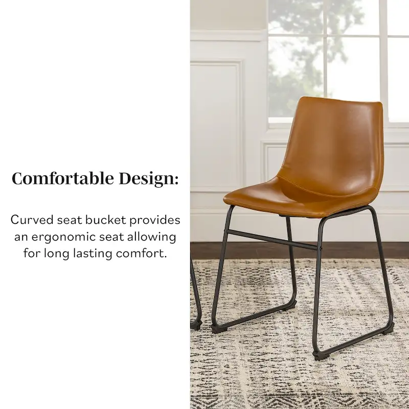 Faux Leather Dining Chair (Set of 2)