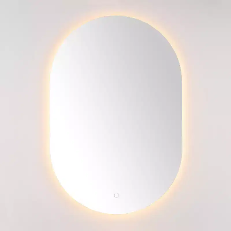 Jax 24 Aluminum LED Oval Mirror - LMR1007 - White - Safavieh