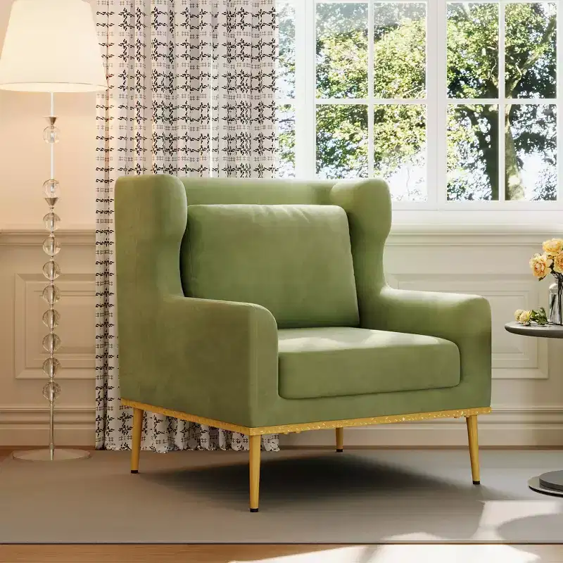Christopher Knight Home Galina Modern Velvet Armchair with Pillow