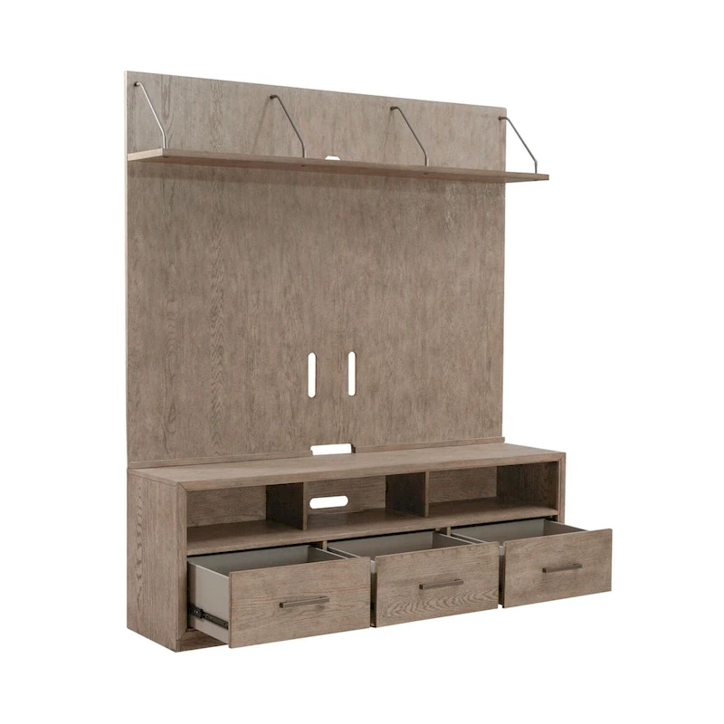 City Scape Burnished Beige Entertainment Center