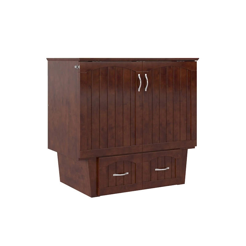 Sydney Twin Murphy Bed Chest with 6 inch Mattress