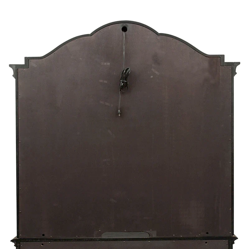 Copper Grove Chesapeake Wire Brushed Antique Black Credenza Hutch