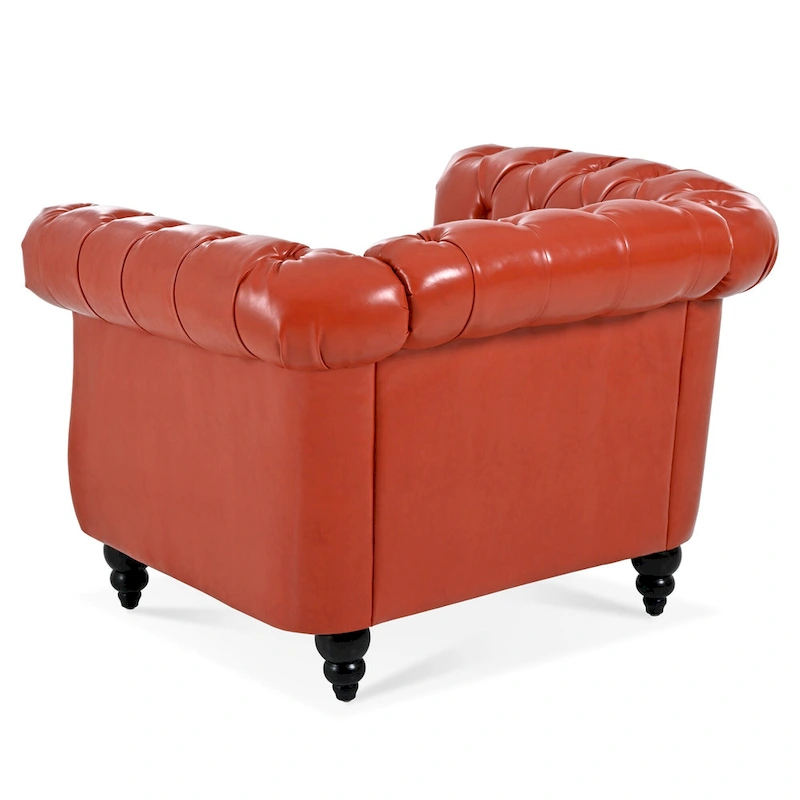 Christopher Knight Home- Winston PU Leather Chesterfield Club Chair