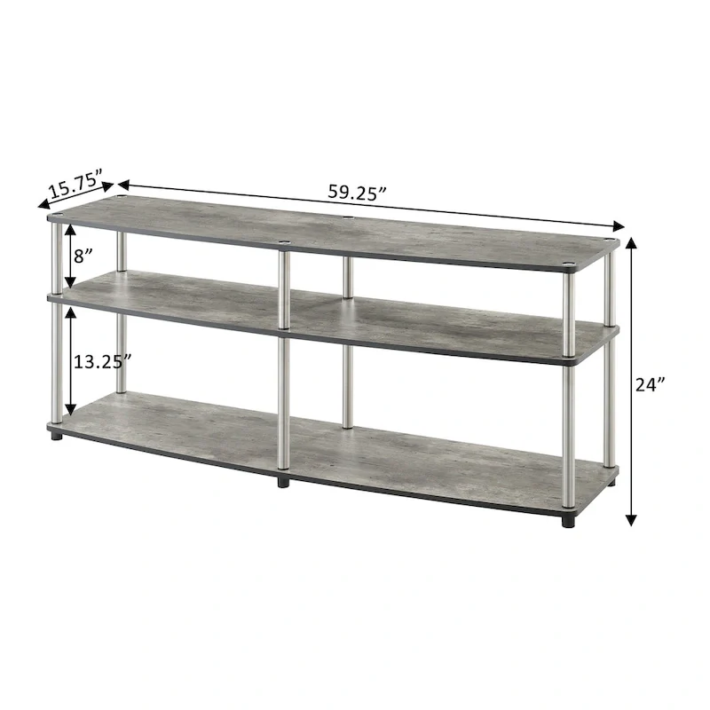 Convenience Concepts Designs2Go 3 Tier 65 inch TV Stand