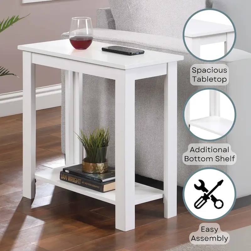 Convenience Concepts Designs2Go Baja Chairside End Table with Shelf