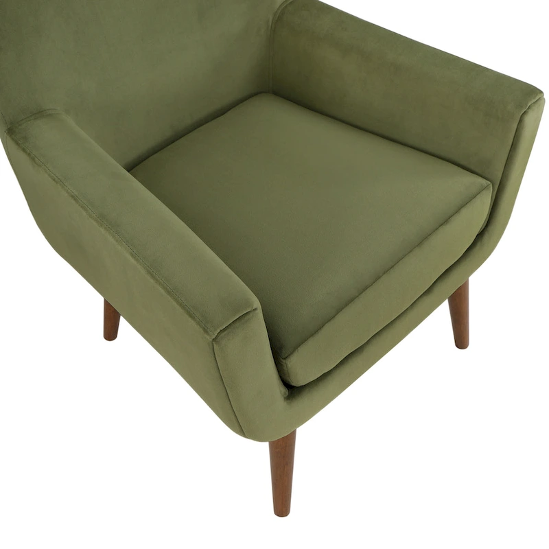 Mid-Century Velvet Arm Chair