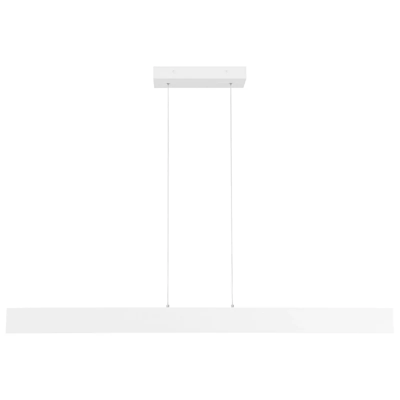 Access Lighting Carmel Matte White LED Rectangular Island Light with Acrylic Lens