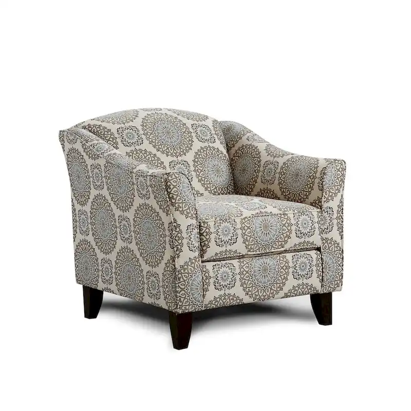 Brianne Twilight Grey Rayon Accent Chair
