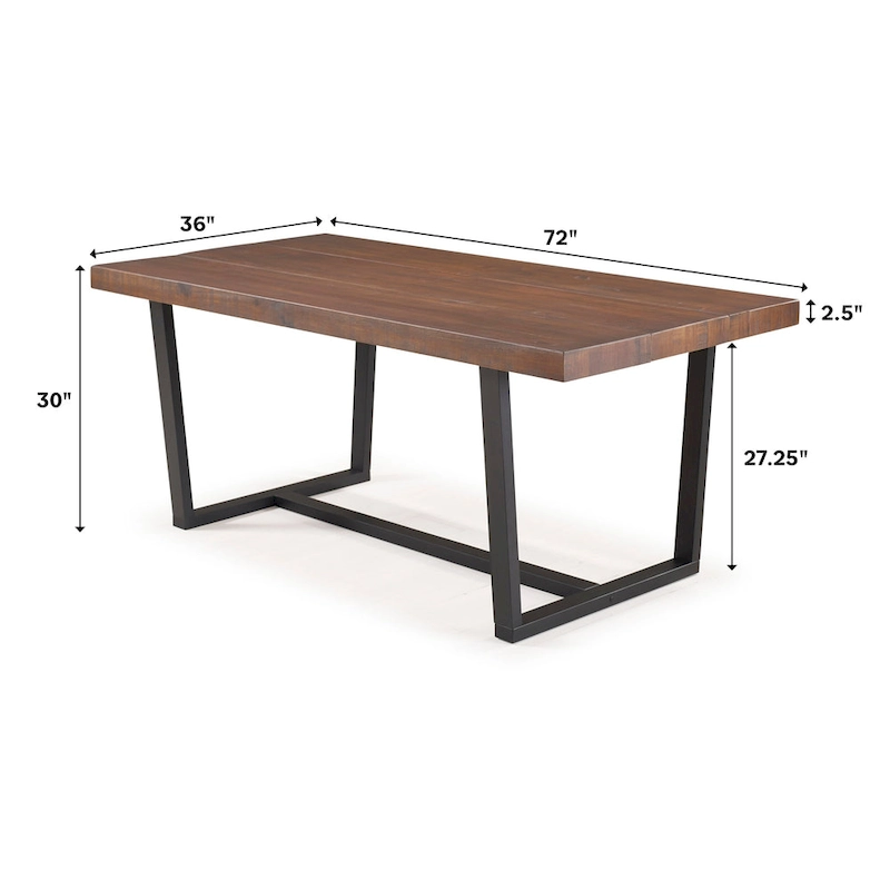 Middlebrook Solid Wood 72-inch Distressed Dining Table