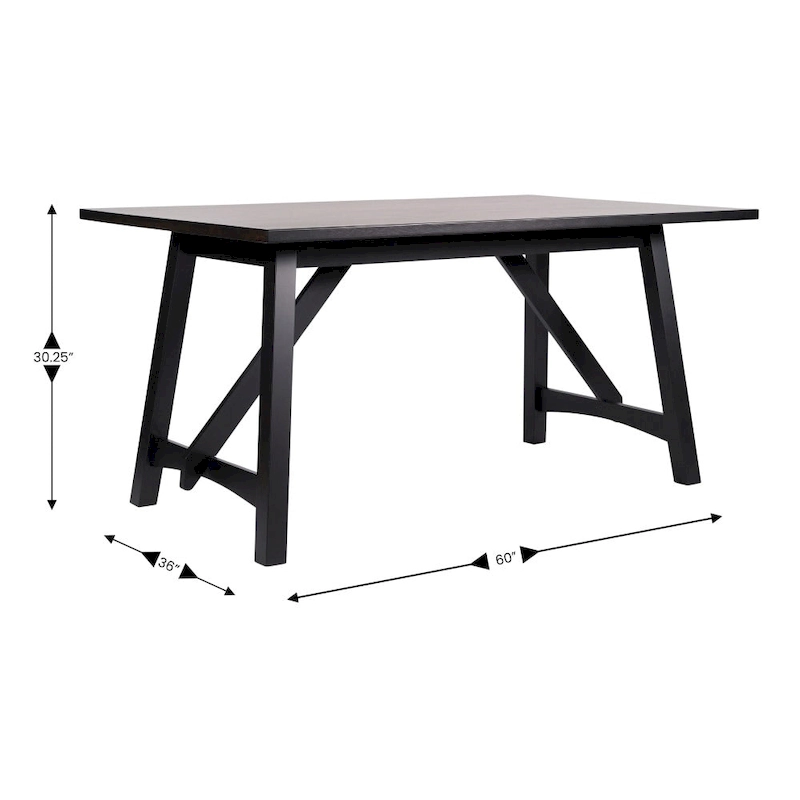 Solid Wood Commercial Grade Trestle Base Dining Table