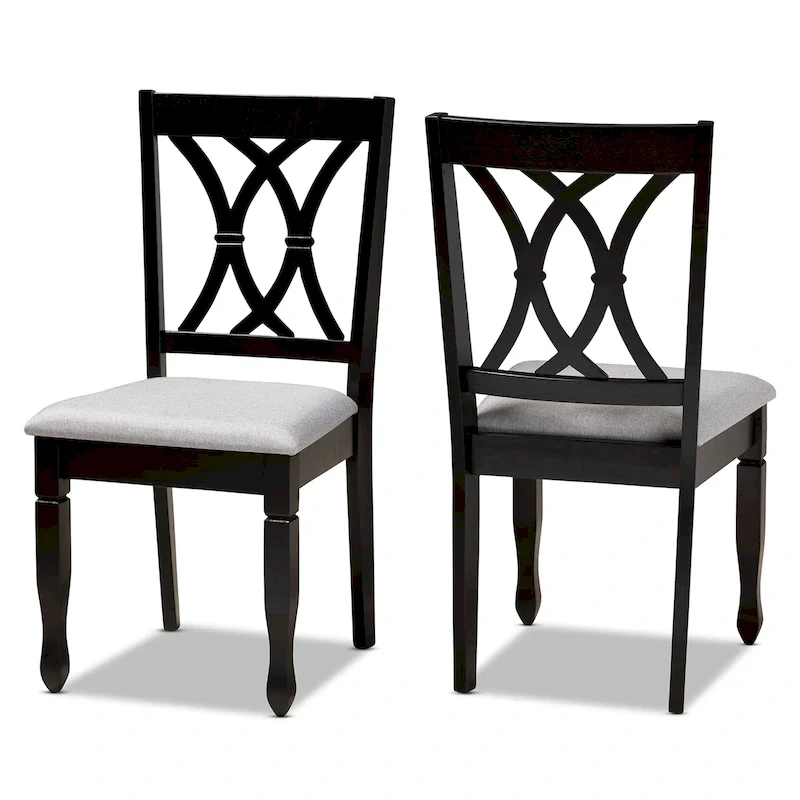 Reneau Modern and Contemporary Upholstered 2-Piece Dining Chair Set