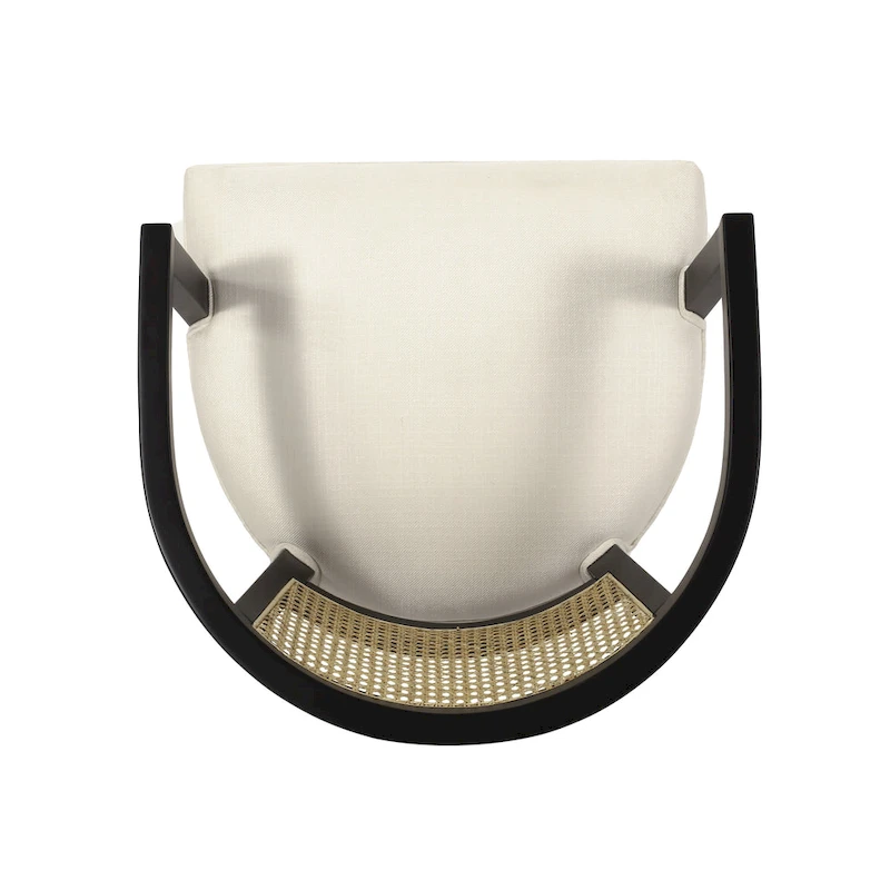 Currant Cane Upholstered Rubberwood Dining Chairs by Christopher Knight Home- Set of 2