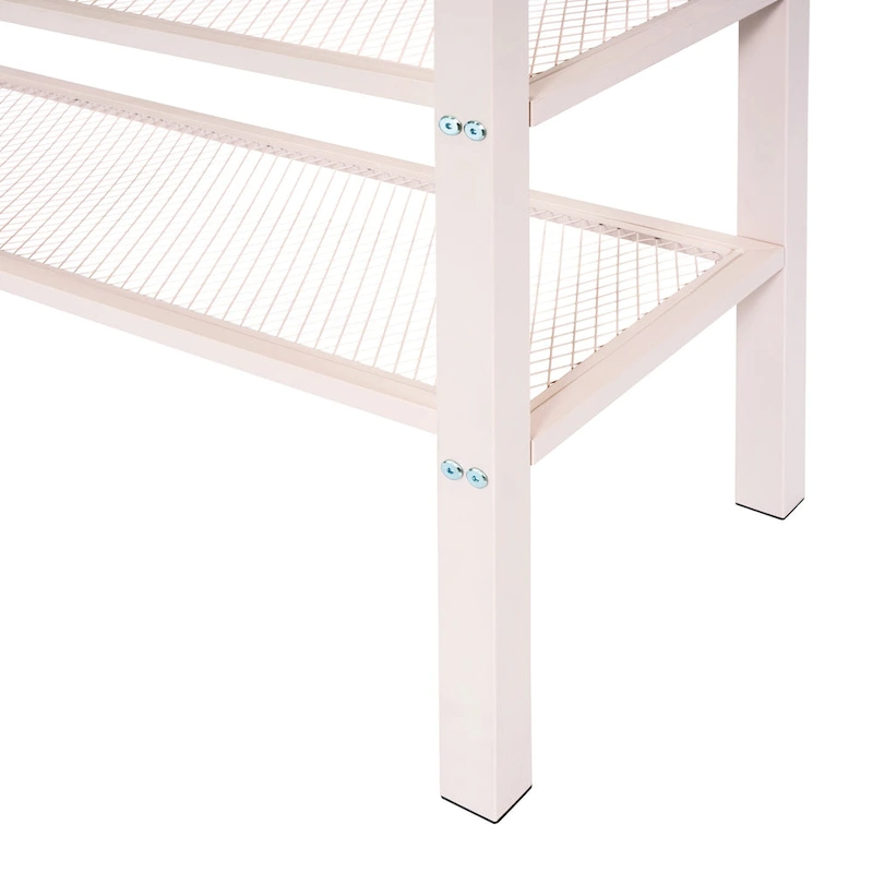 Full Loft Bed with Four Shelves
