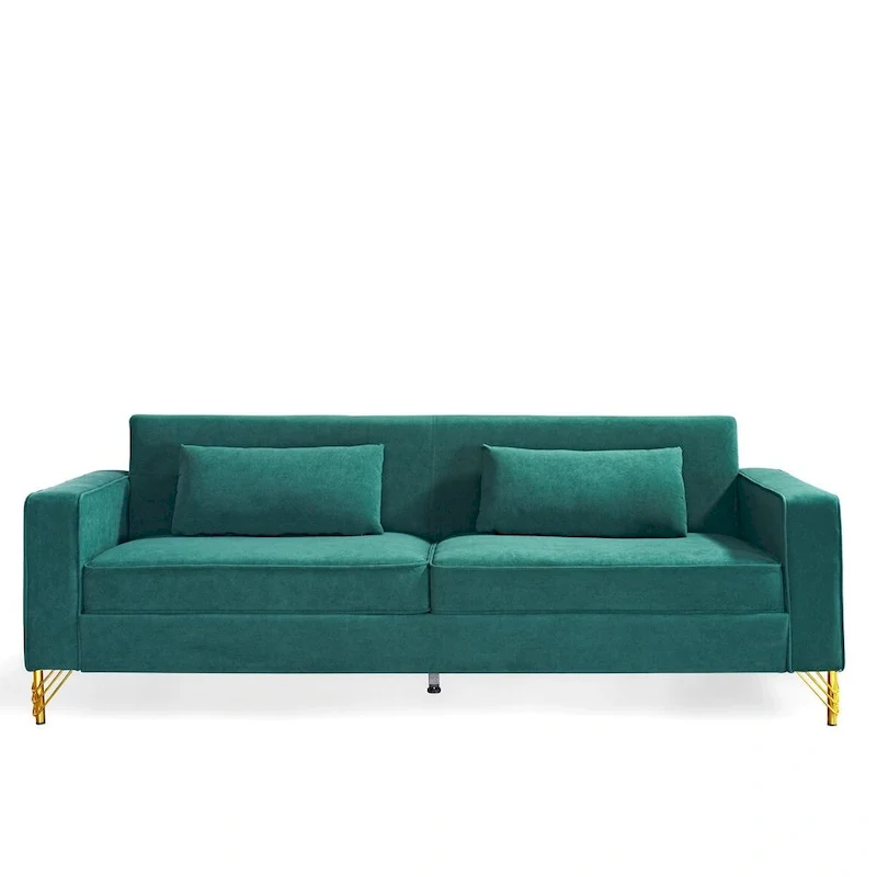 Modern Velvet Upholstered Living Room Sofa