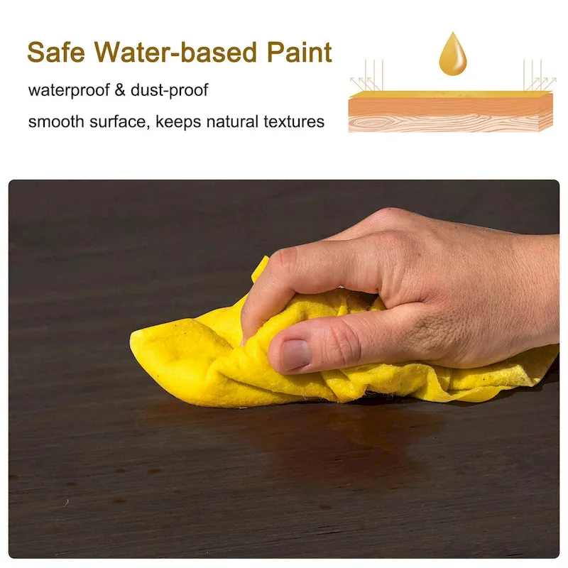 Bamboo Console Table Entryway Sofa Table Hallway Table with Drawer - 32x13x33