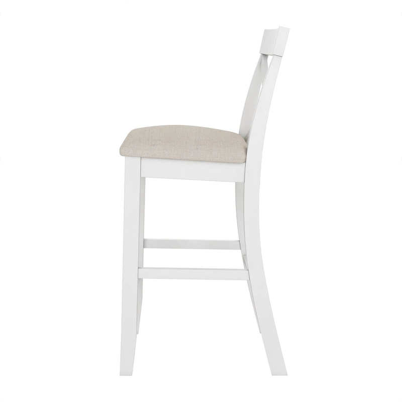 3-Piece Dining Table and Chair Set, Small Counter Height Table and Chair Set with Kitchen Breakfast Nook and 2 Chairs