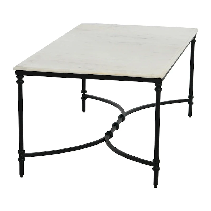 Libertine Genuine Marble and Metal Coffee Table