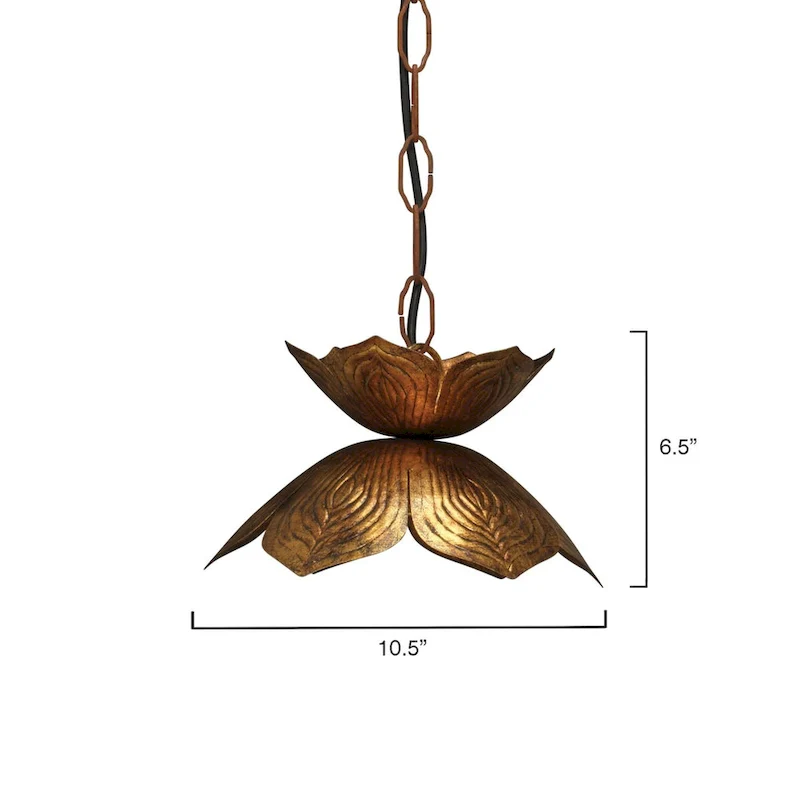 Jamie Young Flowering Lotus 1-Light Iron Pendant