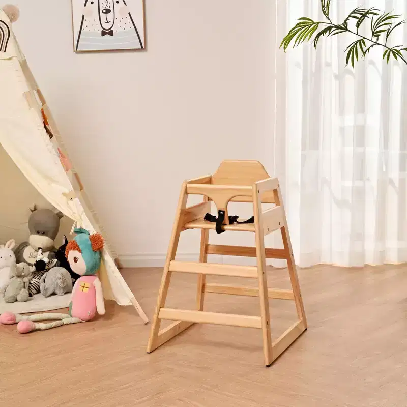 Whisen Dining Chairs, Baby Booster Chair, Baby High Chair, Double Solid Wood, Easy to Clean