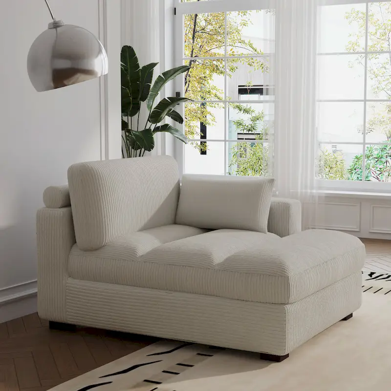 Left and Right Sectional Sofa Set Chaise Lounge Sofa Chair