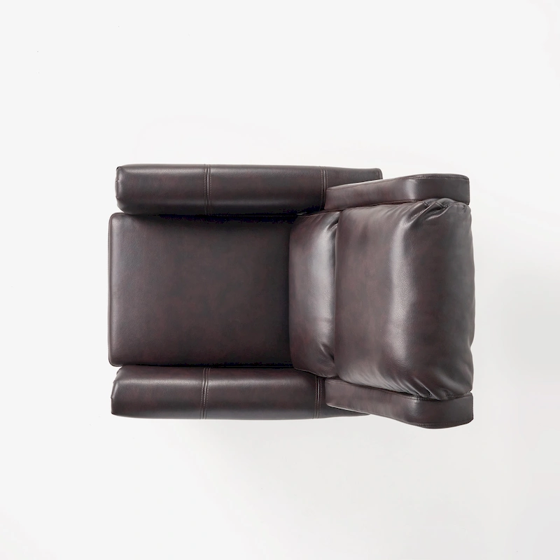 Haddan PU Leather Recliner Club Chair by Christopher Knight Home