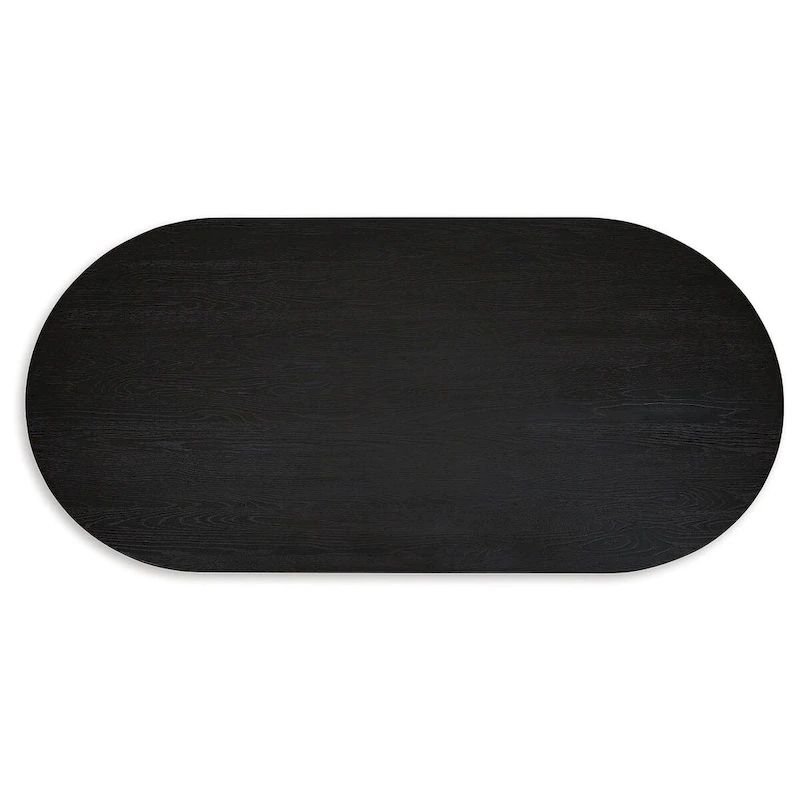 Signature Design by Ashley Rowanbeck Black Dining Table - 86.25 W x 42 D x 30.25 H