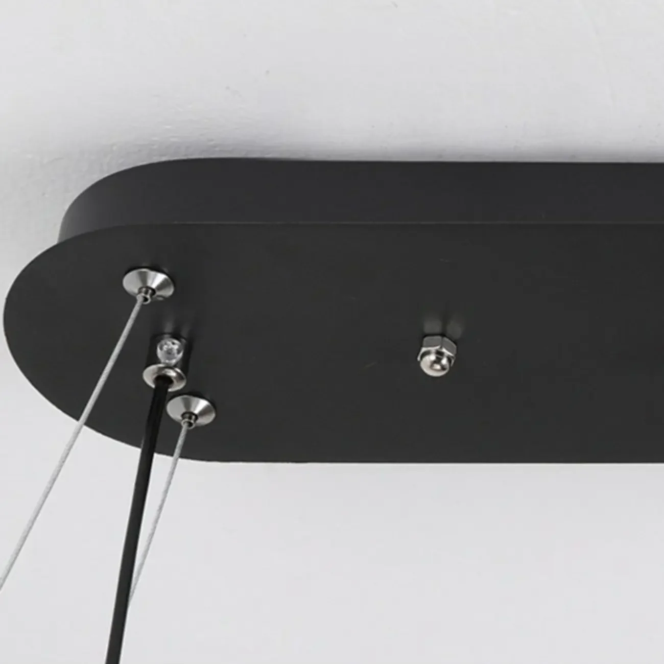 Adjustable 2 Tiers Black Metal 6-Light Dimming Pendant Light