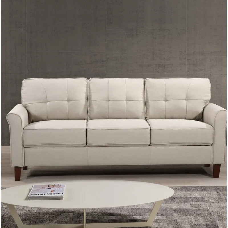 Kouchouk 78.7 Linen Flared Arm Sofa