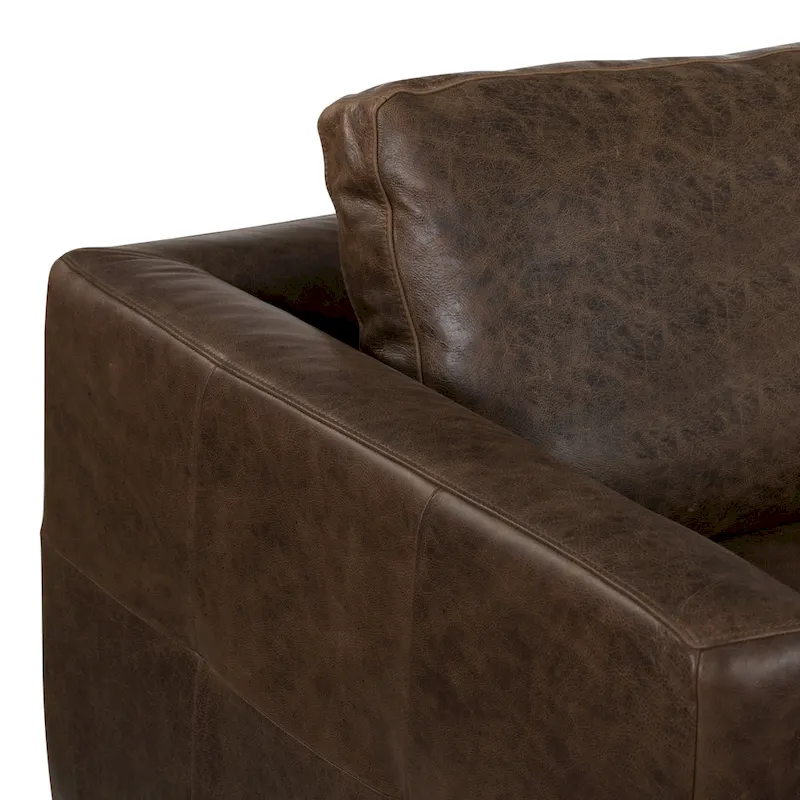 Poly & Bark Calle 114 Right-Facing Sectional - Full Grain Genuine Italian Leather