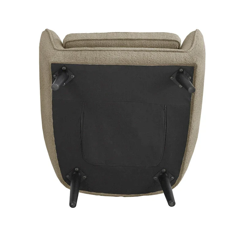 Mid-Century Channel-Tufted Accent Chair with Removable Cushion Cover