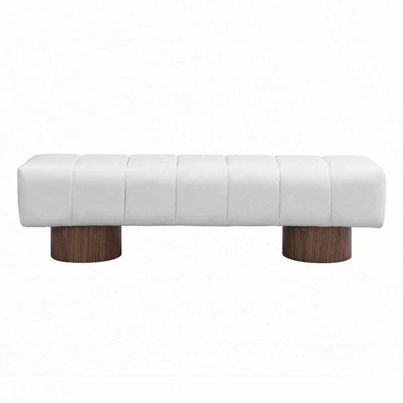 No-Assembly End of Bed Entryway Bench Ottoman