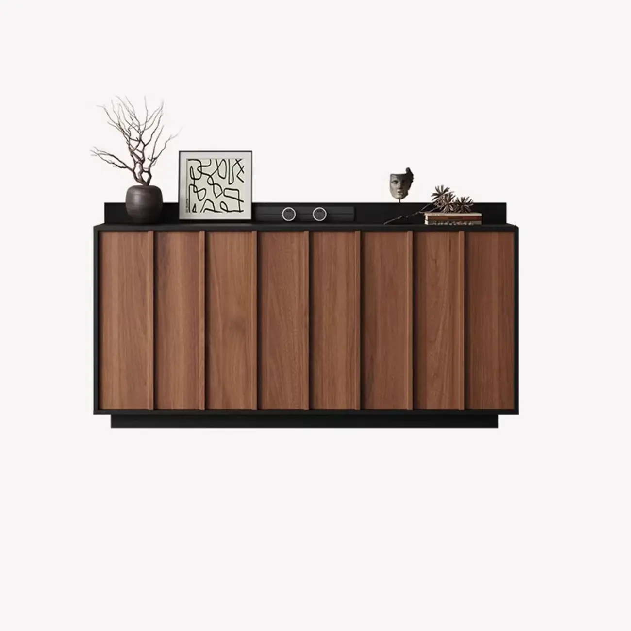 Modern Wood Buffet with Alterable Shelf and Drawers
