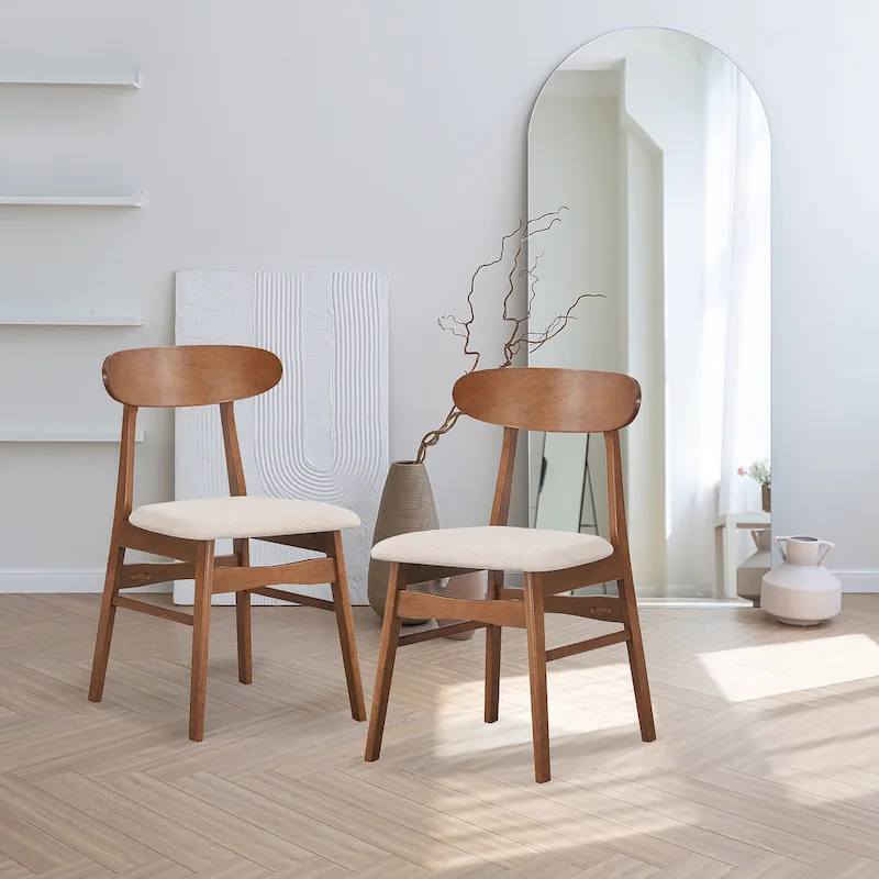 New Classic Furniture Melody Dining Chairs with Padded Seat (Set of 2)