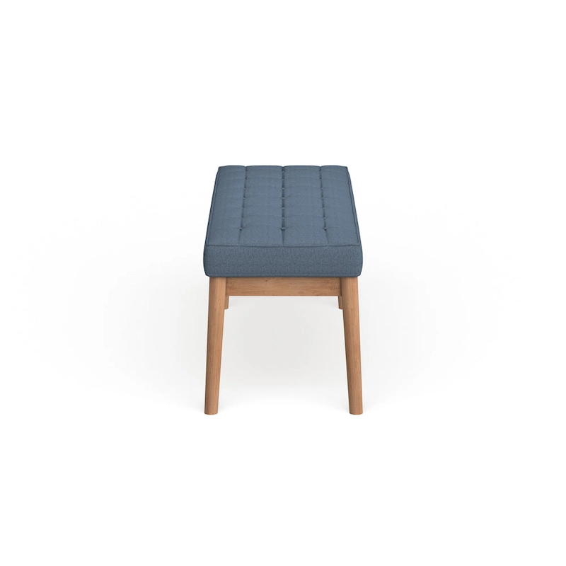 Saxon Mid-century Tufted Fabric Ottoman Bench by Christopher Knight Home - 43.00 L x 15.75 W x 17.00 H