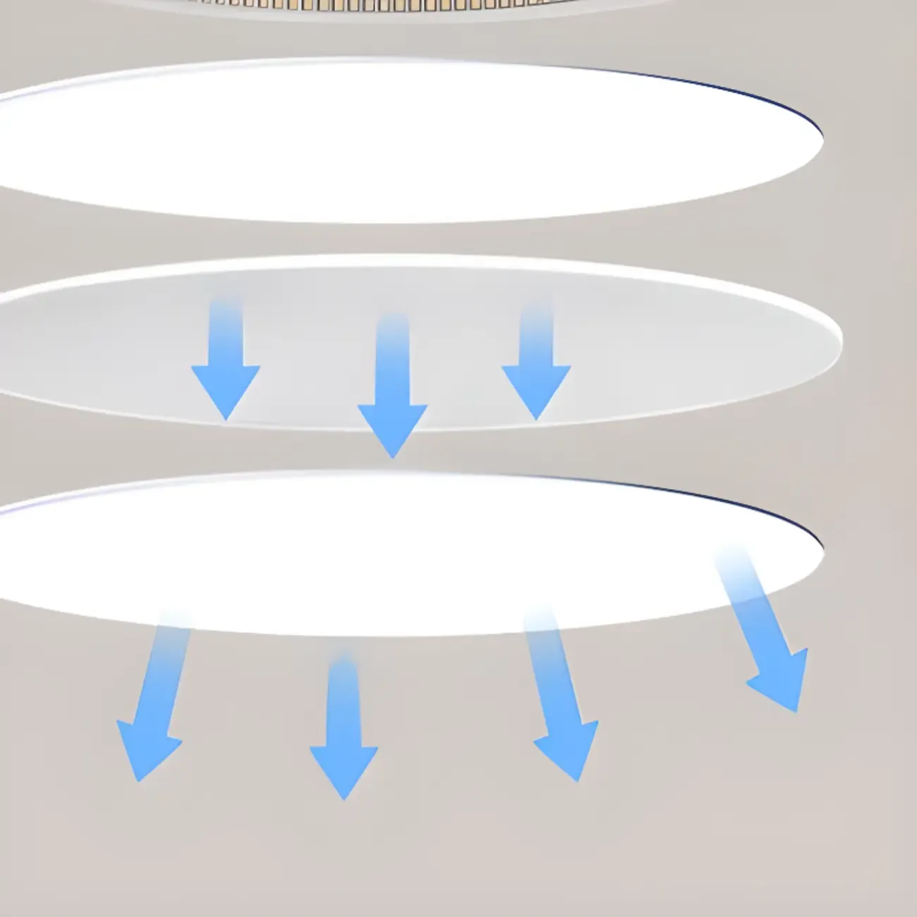 Modern Geometric Cream Acrylic Pendant Light with Multi Dimming