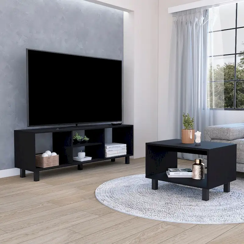 Eclipse 2pc Living Room Set with TV Stand And Coffee Table
