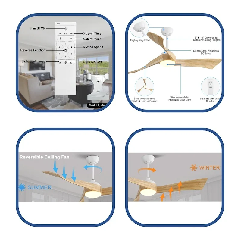 52 Ceiling Fan Light - N/A