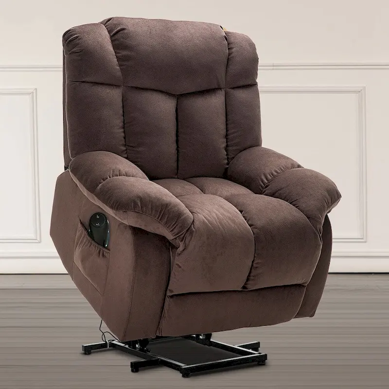 Power Lift Recliner Chair for Elderly, Heavy Duty & Safety Motion Reclining Mechanism-Fabric Sofa Living Room Chair