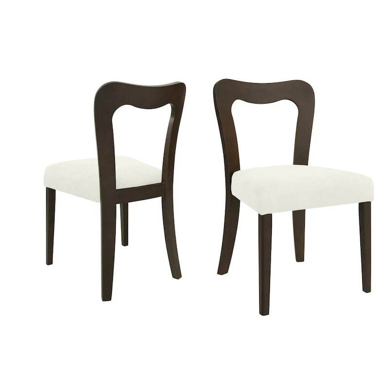 Christopher Knight Home - Ethan Modern Upholstered Dining Chair Set of 2 with Open-Back Design