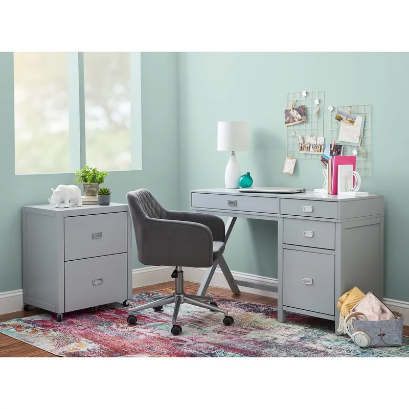 Linon Poppy Side Storage Desk