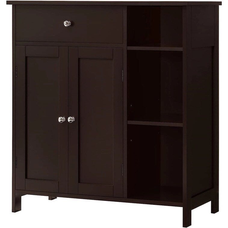 Storage Cabinet with Doors and Shelves - 11.8D x 29.5W x 31.6H